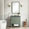 James Martin Vanities Breckenridge 30in Single Vanity, Smokey Celadon w/ 3 CM Charcoal Soapstone Top 330-V30-SC-3CSP